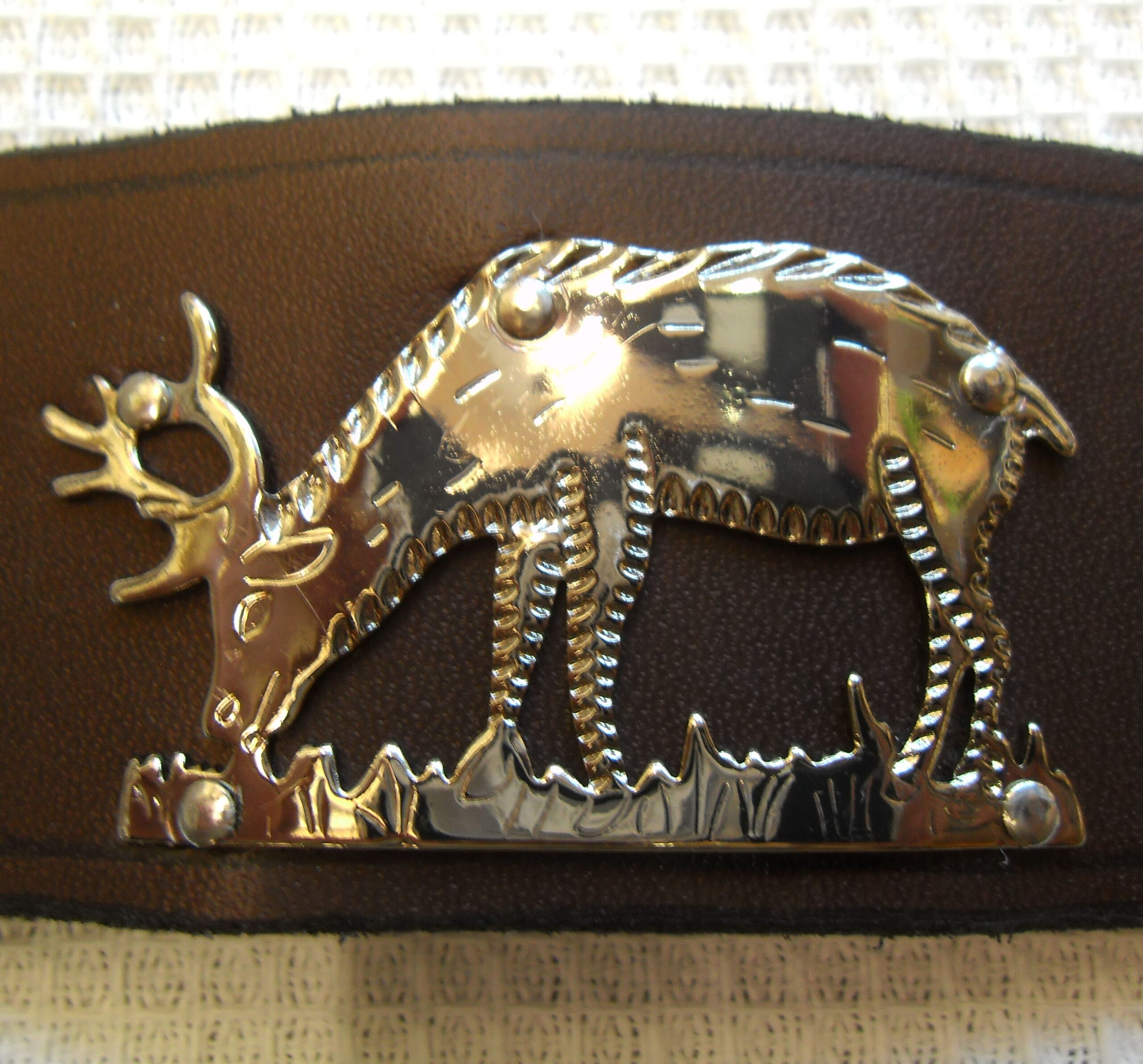 Jagdguertel Hirschmotiv silbern - Kopie