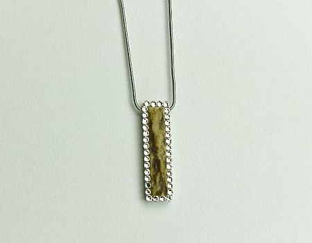 Anhänger Hirschhorn längs Swarovski